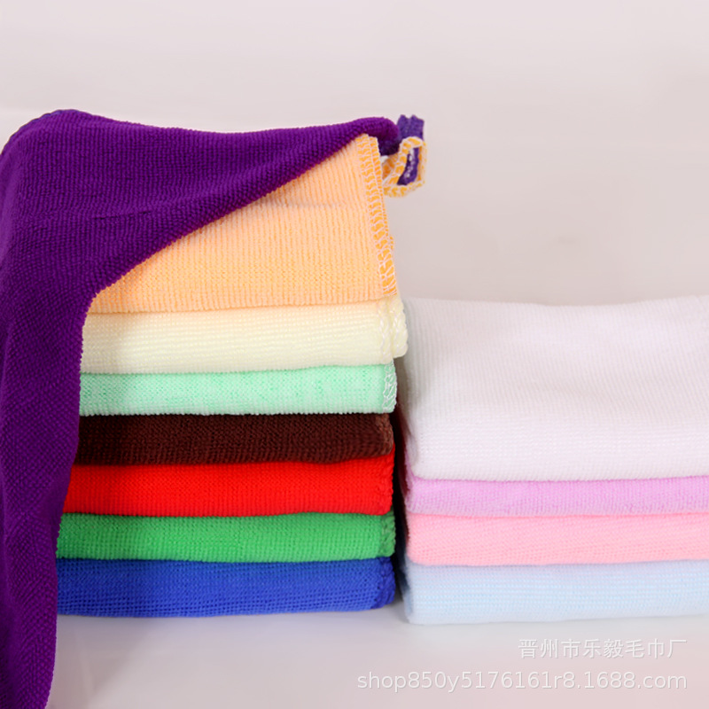 Fiber towel towel kindergarten small square towel gift small towel 20*20 25*25 30*30