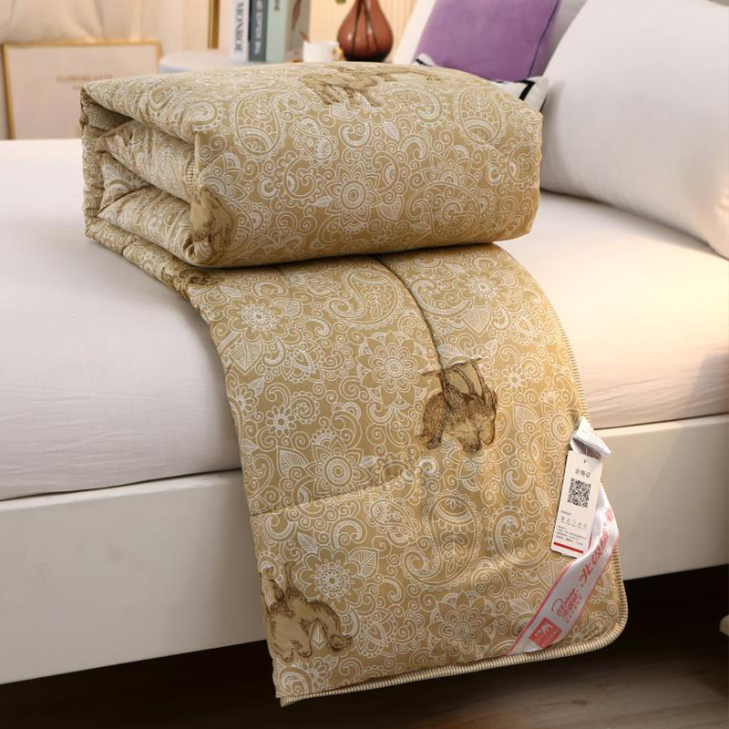 Camel Wool Quilt Promotional Event Gift Quilt in Gift Box, Thickened and Warm, Spring and Autumn Quilt, Company Imitation Camel Hair Quilt