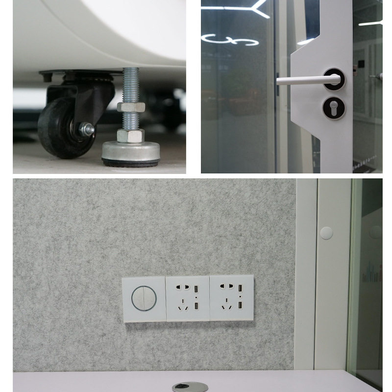 Factory direct selling sound doctor home belt wheel movable insulation room mute room office telephone booth