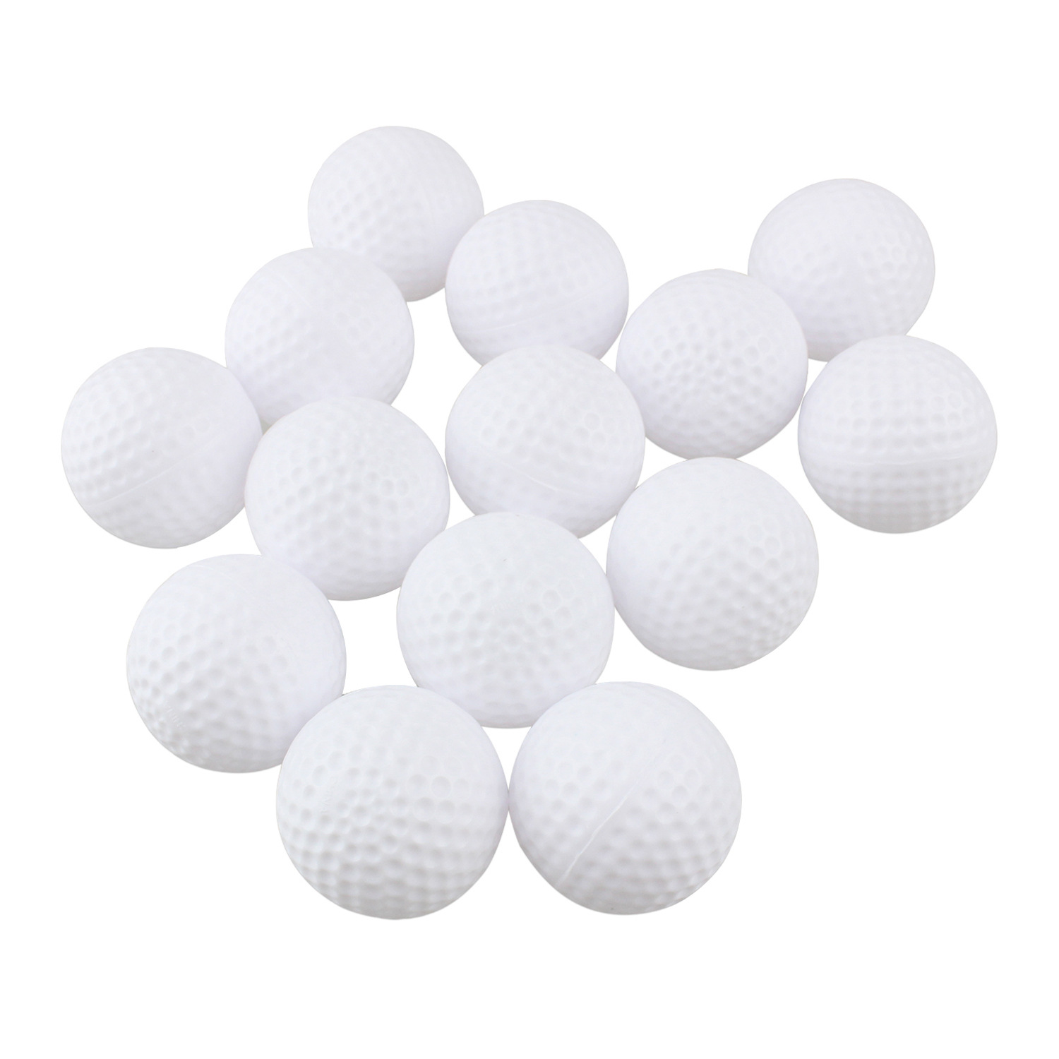 41mm white golf ball PE blow molding hollow non-hole ball indoor practice ball pet toy ball