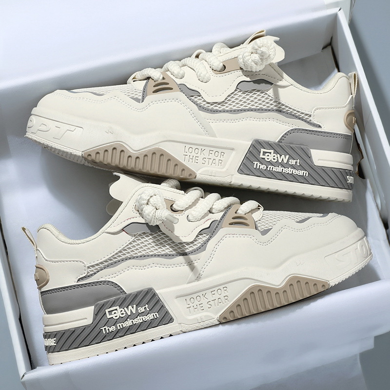 2025 plus size Cross-border Foreign Trade Special New Men's Shoes Four Seasons Fashion Joker Soft Bottom White Shoes