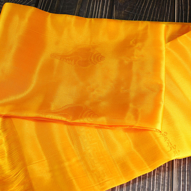 Hada Xizang Jewelry Mongolian Etiquette Supplies Eight Auspicious Five-color Decorative Batch Hair Imitation Silk Scarf 3 m