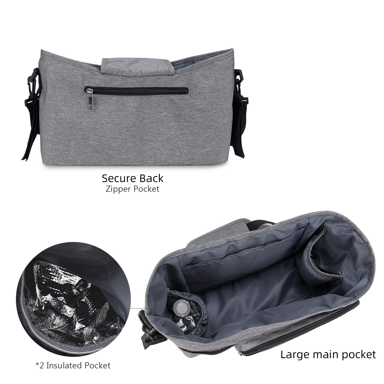 Baby stroller bag mother and baby travel outdoor stroller storage bag single shoulder mommy bag wet wipes function heat preservation