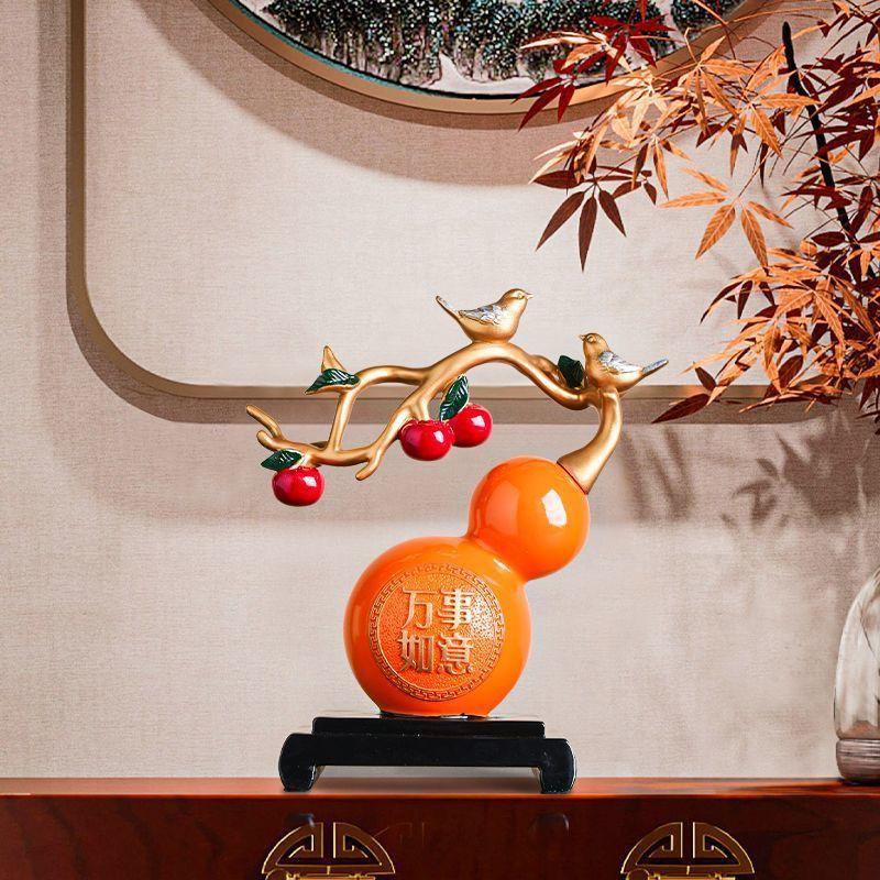 New Chinese Style Everything goes well with gourd ornaments relaxation feeling new house housewarming gift study porch wine cabinet decorations