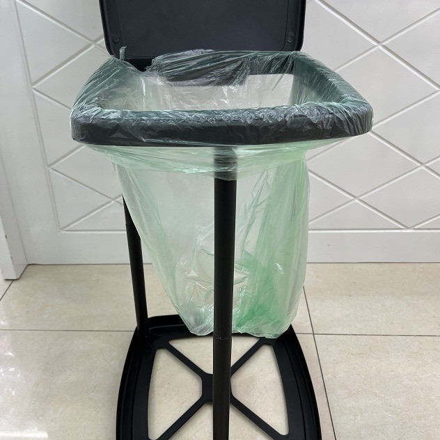 Amazon Cross-Border Household Trash Cans Large Capacity Foldable Trash Cans with Spout Garbage Rack Trash Cans