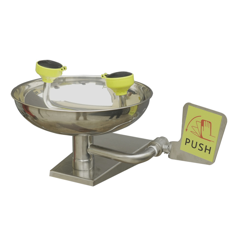 Cross-Border Factory Inspection Laboratory High-Quality Thickeneded Industrial 304 Stainless Steel Emergency Portable Wall-Mounted Eyewash