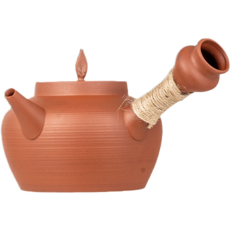 Chaozhou Sand Pot Boiling Water Side Handle Red Mud Emergency Pot Tea Maker Household Kung Fu Tea Charcoal Stove Electric Ceramic Stove for Making Tea