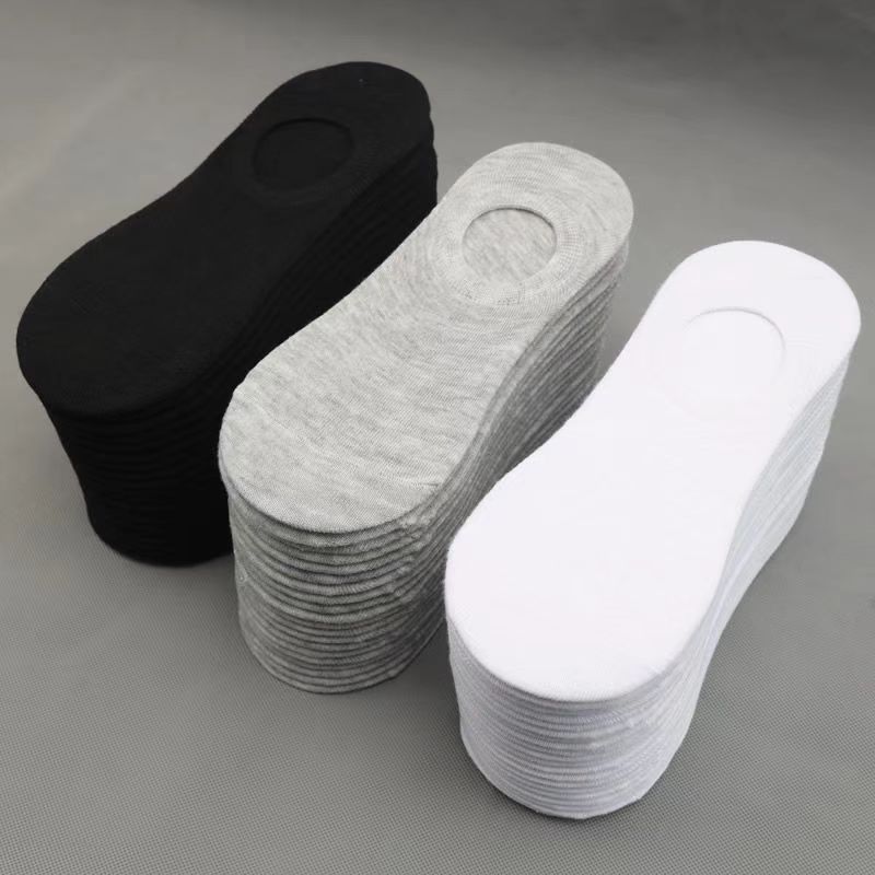 Летние тонкие черные, белые и серые однотонные носки для мужчин и женщин, невидимые носки, одноразовые носки
