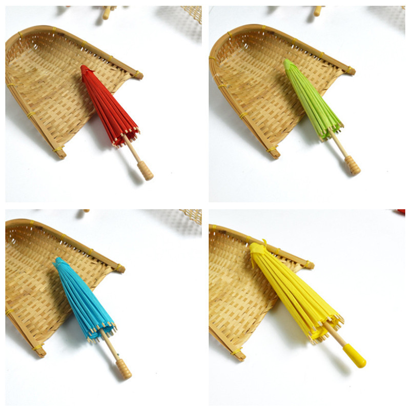 DIY Painting Oil Paper Umbrella Kindergarten Corridor Classroom Air Hanging Decoration Children's Creative Handmade Graffiti Blank Umbrella