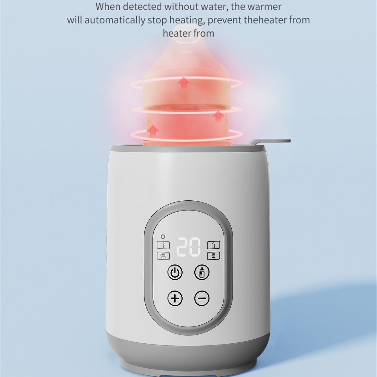 Single Bottle of Constant Temperature Milk Warmer, Anti-dry Burning, Fast Heating Milk Warmer, Touch Screen Control Baby Milk Warmer