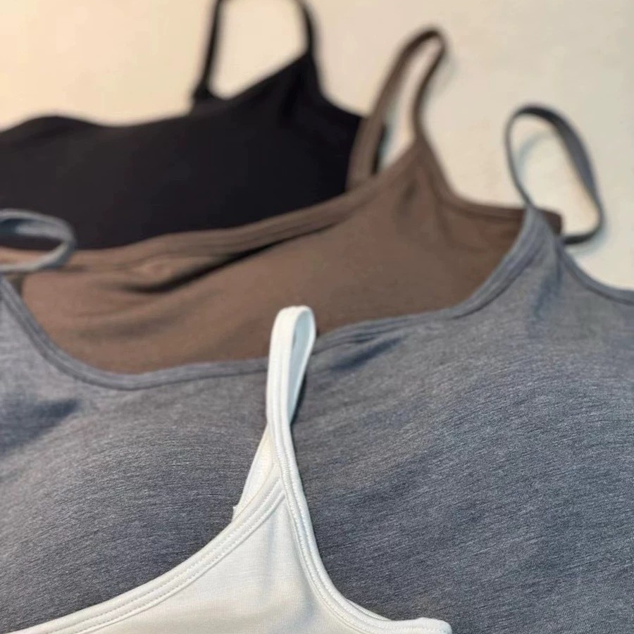 Sexy Dew Strap Chest Pad Vest Women's Summer and Autumn Tight Waist Slim-fit Elastic Slim-fit Inner Base Sling