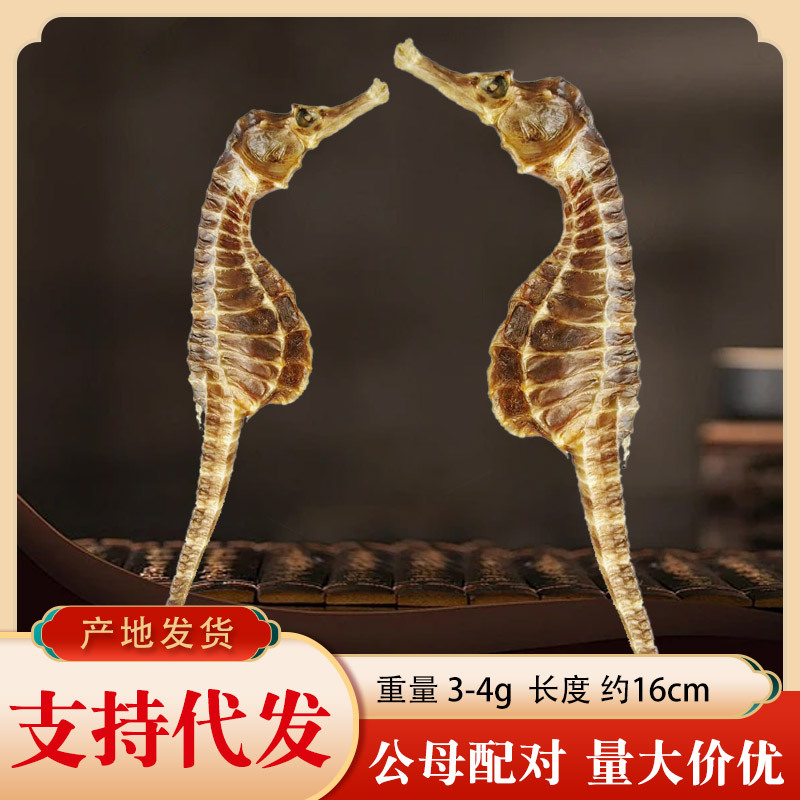 Сухие морские коньки Wei Yin Ma Farm для замачивания в вине и приготовления супа для здоровья, пара для мужчин и женщин 3г