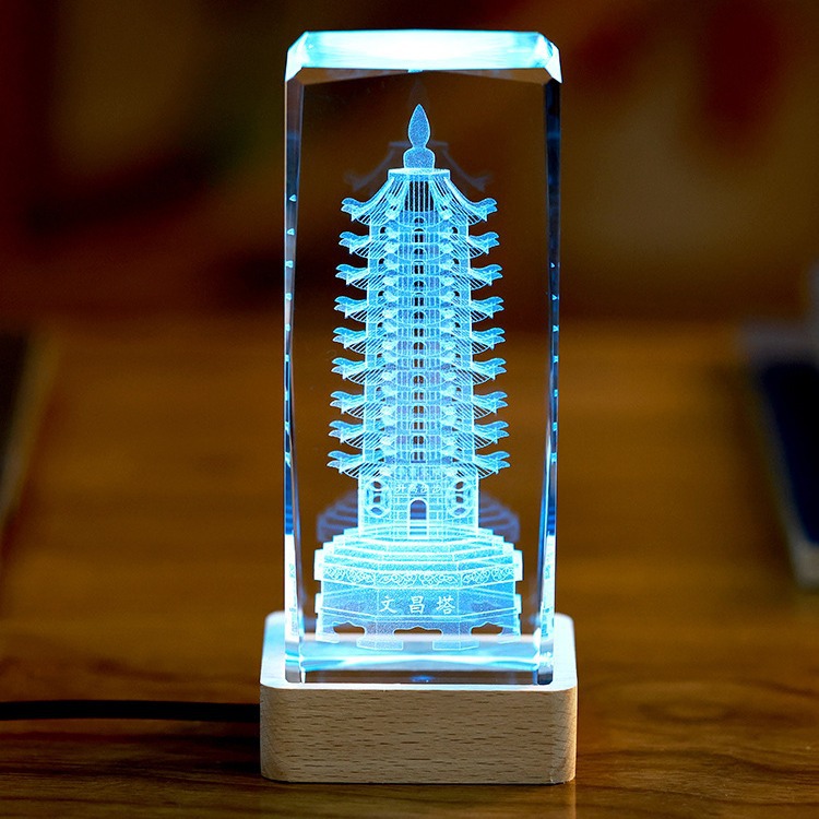 Кристаллический 7- и 9-этажный Вэньчан Тауэр, офисные настольные украшения, для детской комнаты, подарки для студентов на вступительных экзаменах
