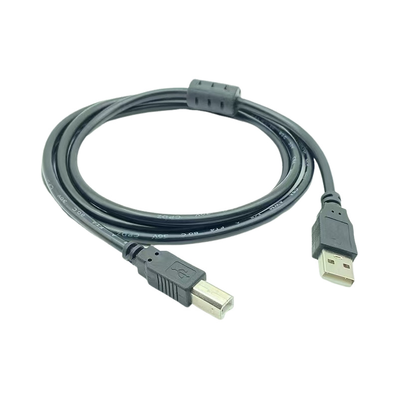 All Copper USB Computer Square Port Data Cable 10m Printer Data Cable Transparent Blue 1.5m Square Port Adapter Cable