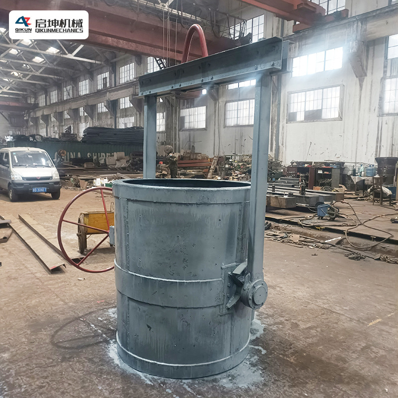 Hand-crank Ball flower molten iron ladle casting equipment for reducer molten iron teapot bag casting molten iron pouring bag