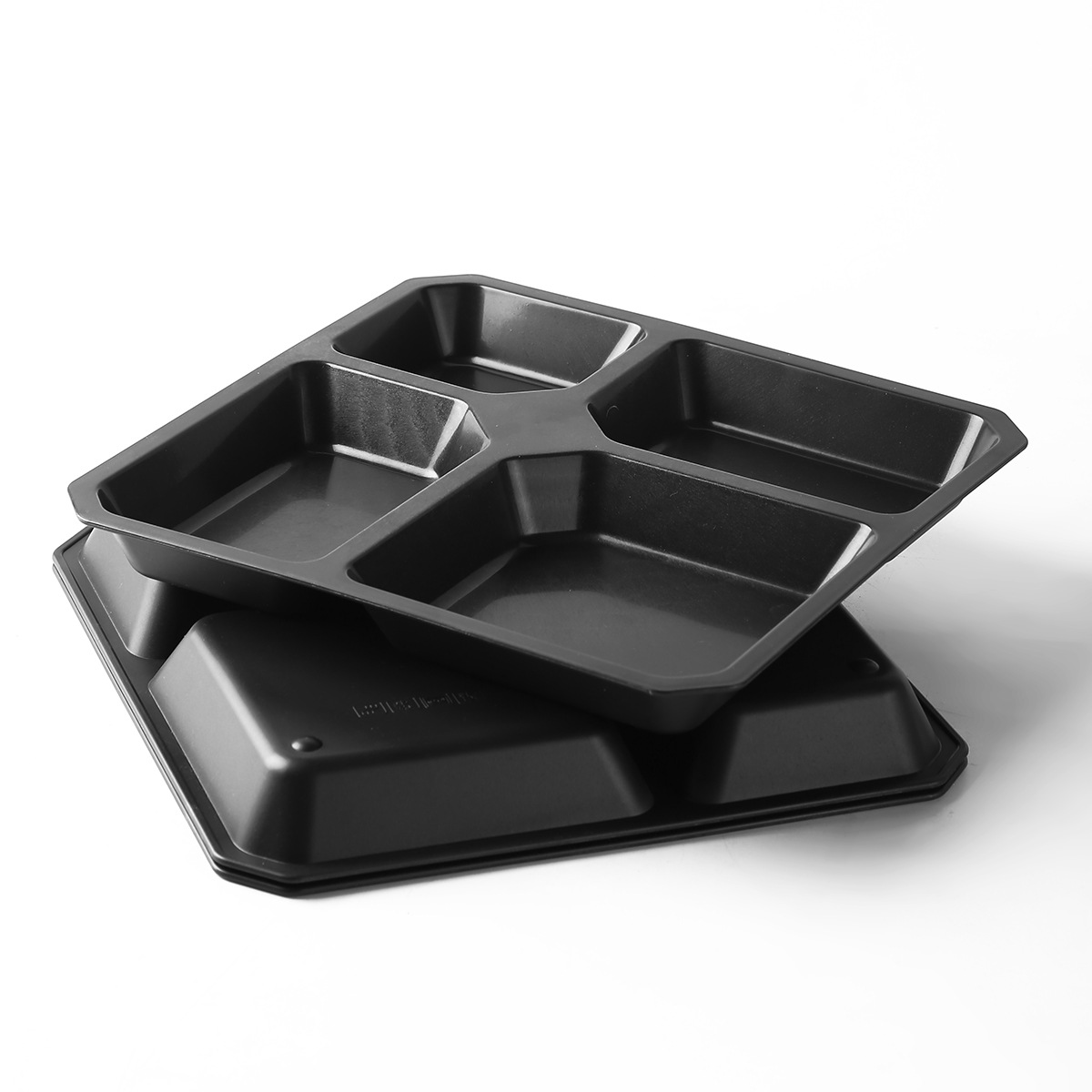 Portable Snack Fruit Five-compartment Platter Wheat Straw Rice Plate Split Dinner Plate