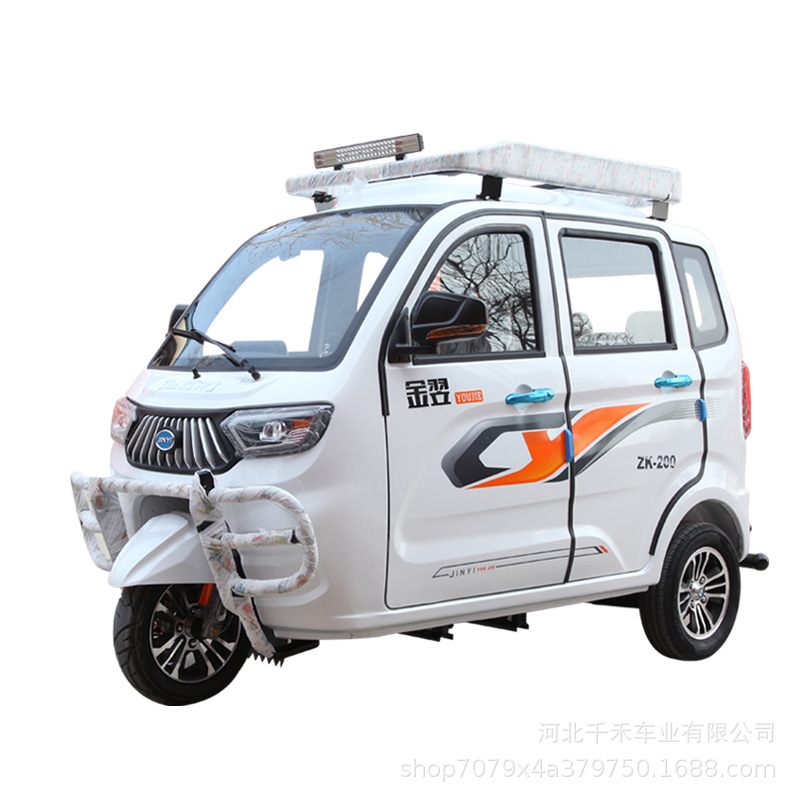 Passenger-Carrying Fully Enclosed Fuel-Powered Three-Wheeled Motorcycle, Elderly Scooter, Disabled-Assisted Vehicle, New National Standard, Can Be Registered with National Iv Efi