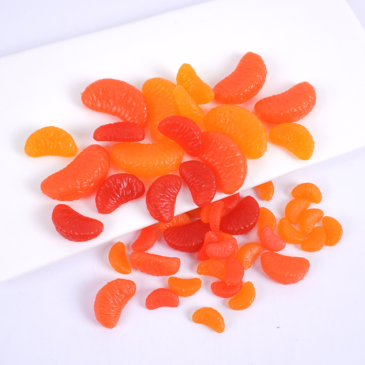 Simulated Fruit Orange Petal Model DIY Handmade Cream Glue Clay Accessories Simulated Food Toy Orange Flesh Grapefruit Petals