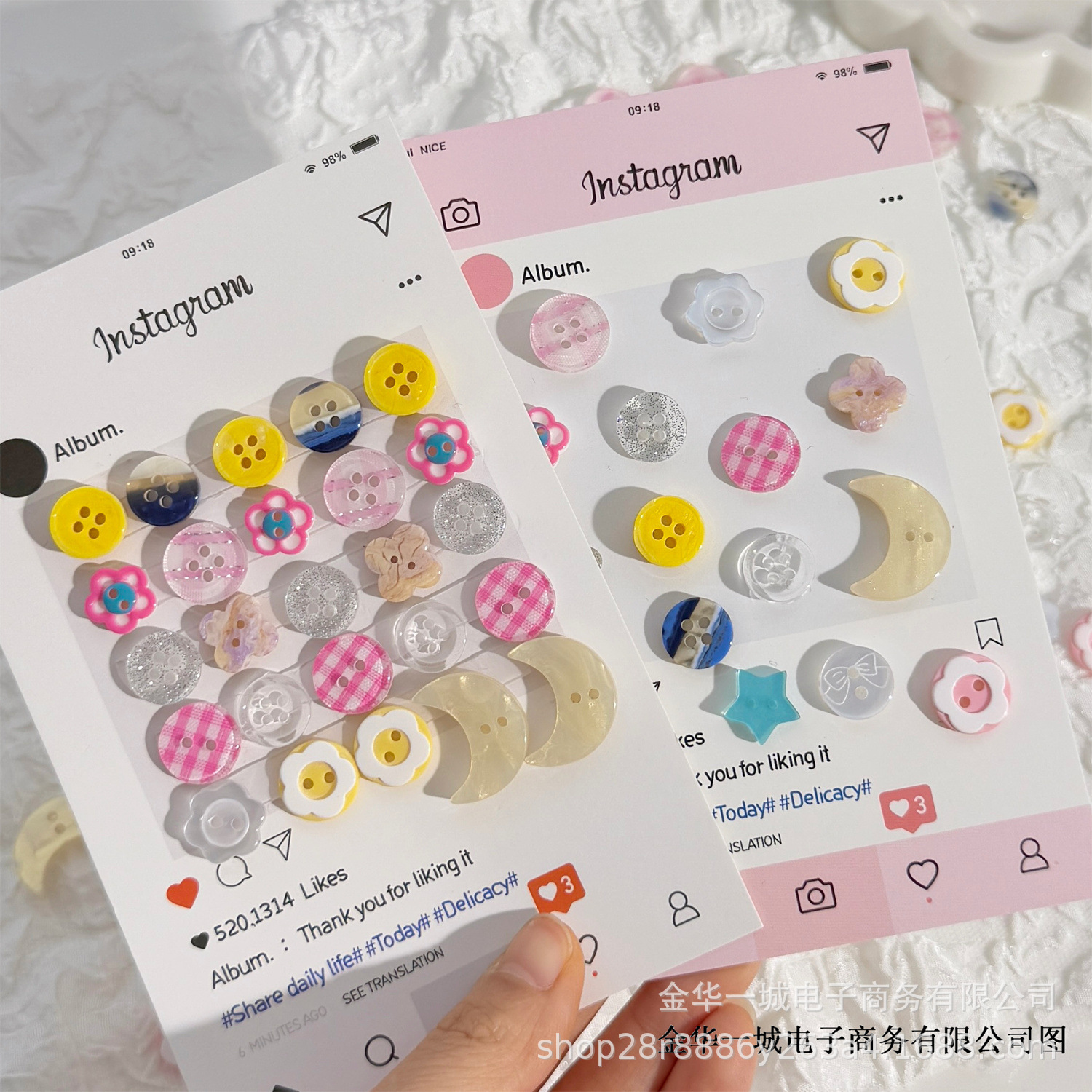 High-Looking Cream Buttons DIY Hand Account Decoration Material Baby Clothes Accessories Handmade Hair Hoops Cute Button Accessories
