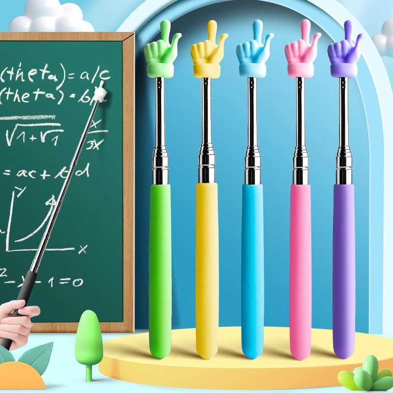 Telescopic Finger Reading Stick Reading Finger Telescopic Reading Stick Reading Teaching Aids Pointer Baton Teacher's Teaching Stick