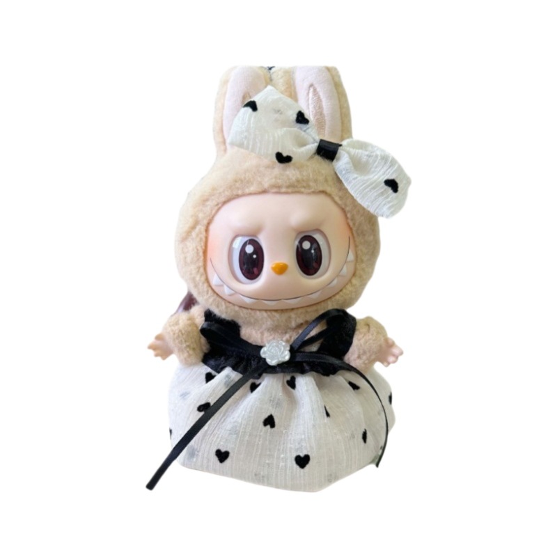 labubu clothes self-deprecating bear doll clothes labubu clothes 10cm doll cotton doll McDonald's suit skirt