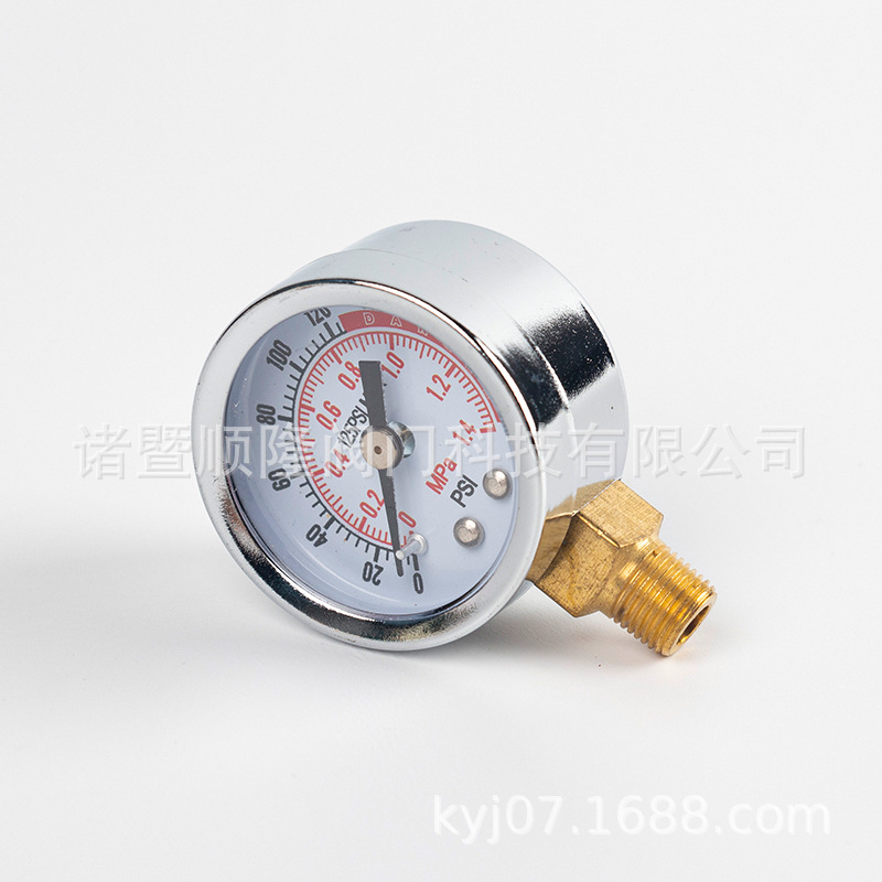 Factory direct supply Y40 instrument pressure gauge model air pump oil-water separator pressure gauge vacuum gauge wholesale