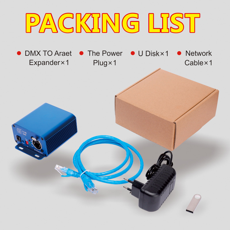 ArtNet-DMX extender stage lamp controller 2 output input ArtNet to DMX signal