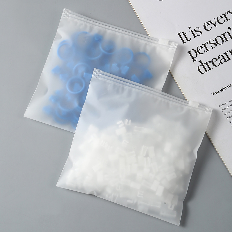 Маленький размер запечатанный пакет в наличии, двусторонний EVA матовый самозакрывающийся пакет, упаковка для ювелирных изделий, пакет с застежкой