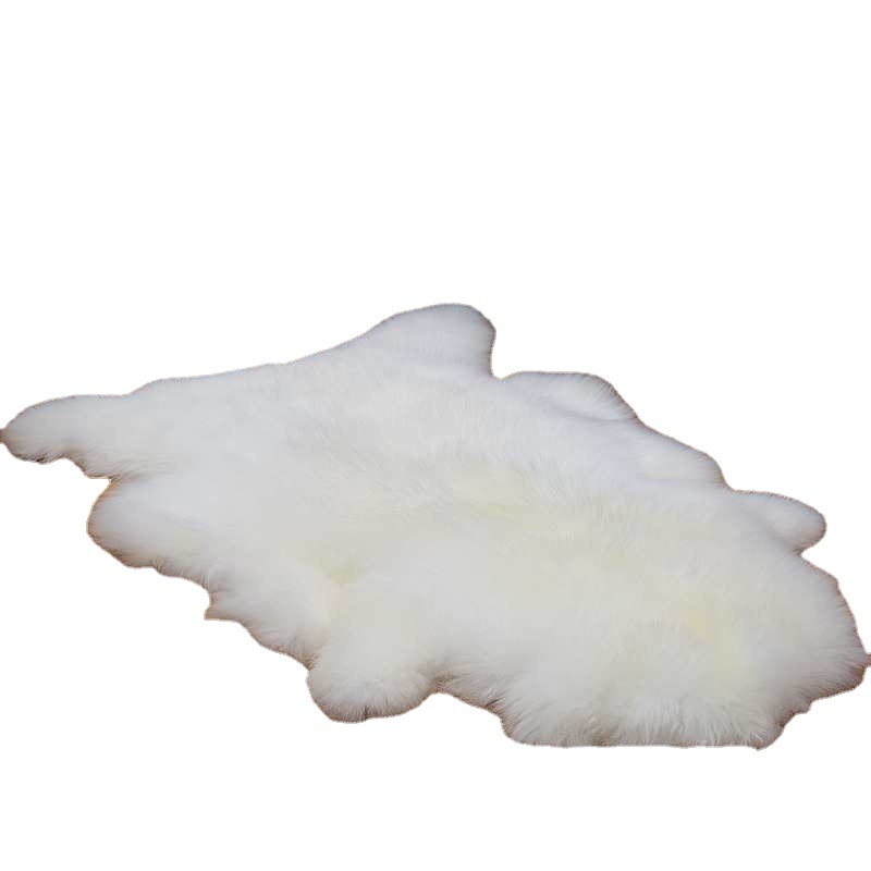 Snow Mountain Sheepskin Wool Cold-proof Warm Australian Sheepskin Wool Seat Cushion Chair Cushion Car Cushion Bay Window Cushion White Sheet