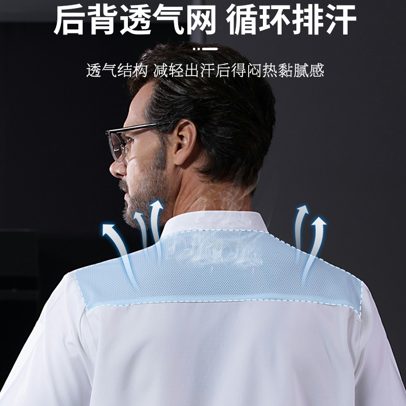 Summer Quick-drying Chef Work Clothes logo Restaurant Canteen Chef Short-sleeved Men's Work Clothes