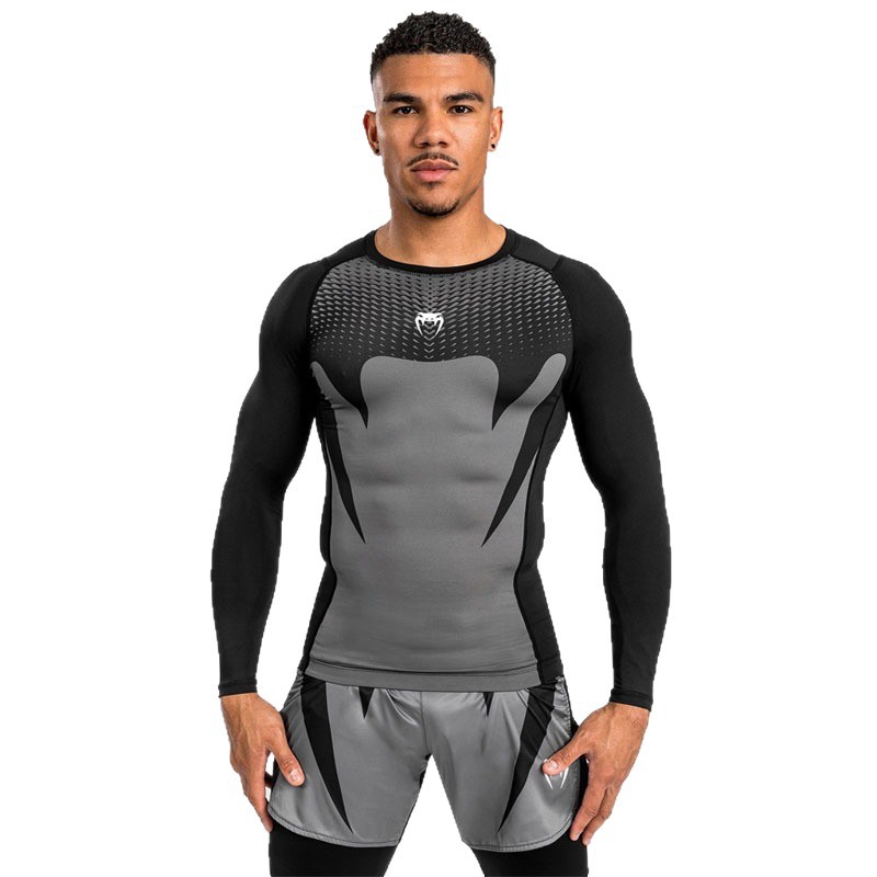 Cross-border Men's Outdoor Fitness Venom Training Running Super Elastic T-shirt Sports Quick-drying Compression Tight Casual suit