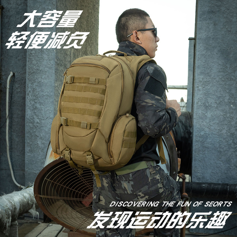 Tactical Backpack Outdoor Military Fan Mountaineering Backpack Hiking Camping Outdoor Tactical Backpack Hiking Mountaineering Bag