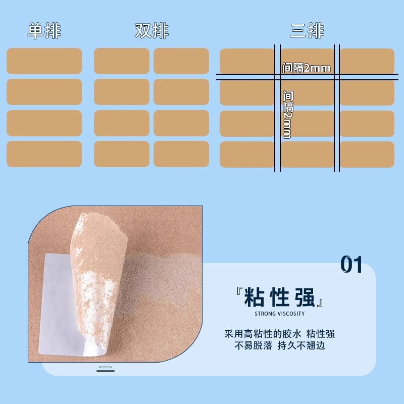 Print Blank Label Paper Printed Label Paper Self-Adhesive Label Custom Coated Paper Thermal Paper Matte Silver Dragon Pet