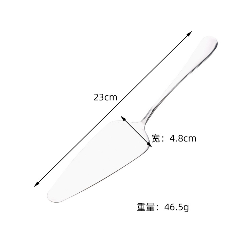 Cross-border 1010 series 304 stainless steel baking cake shovel pizza shovel with tooth triangle spoon cheese shovel creative