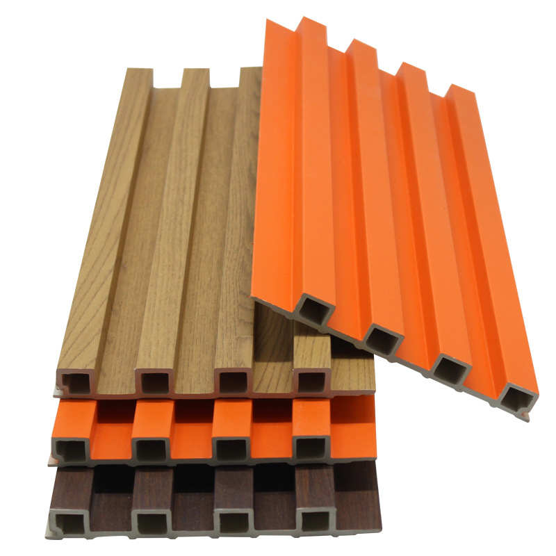 Undertaking foreign trade WPC grid wall panel bamboo fiber grid panel TV background wall ceiling wall panel