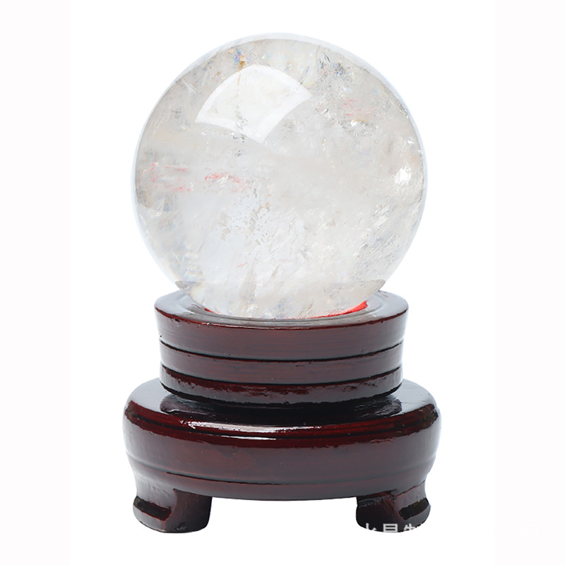 Natural White Crystal Ball Seven-Star Array Housewarming Opening Gift Home Entrance Decoration Decoration Craft Gift to Attract Wealth
