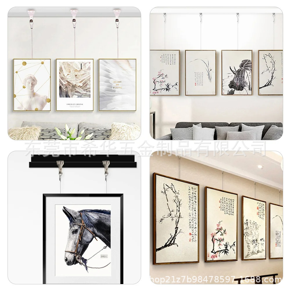 Cross-border Steel Wire Hanging Rope Hanging Hanging Hanging Hanging Hanging Hanging Hanging Hanging Hanging Hanging Hanging Accessories for Art Exhibition