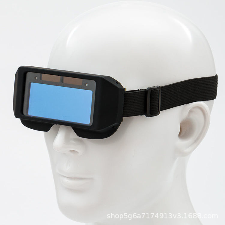 Welding Glasses with Automatic Darkening, Solar-Powered, Anti-Glare, Uv Protection, Welder Safety Goggles, Radiation Protection