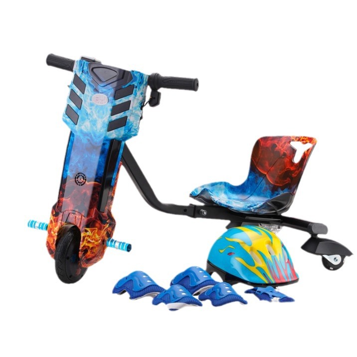 6.5 inch 8 inch outdoor electric scooter balance car can add remote control timing children's three-wheeled kart drift car