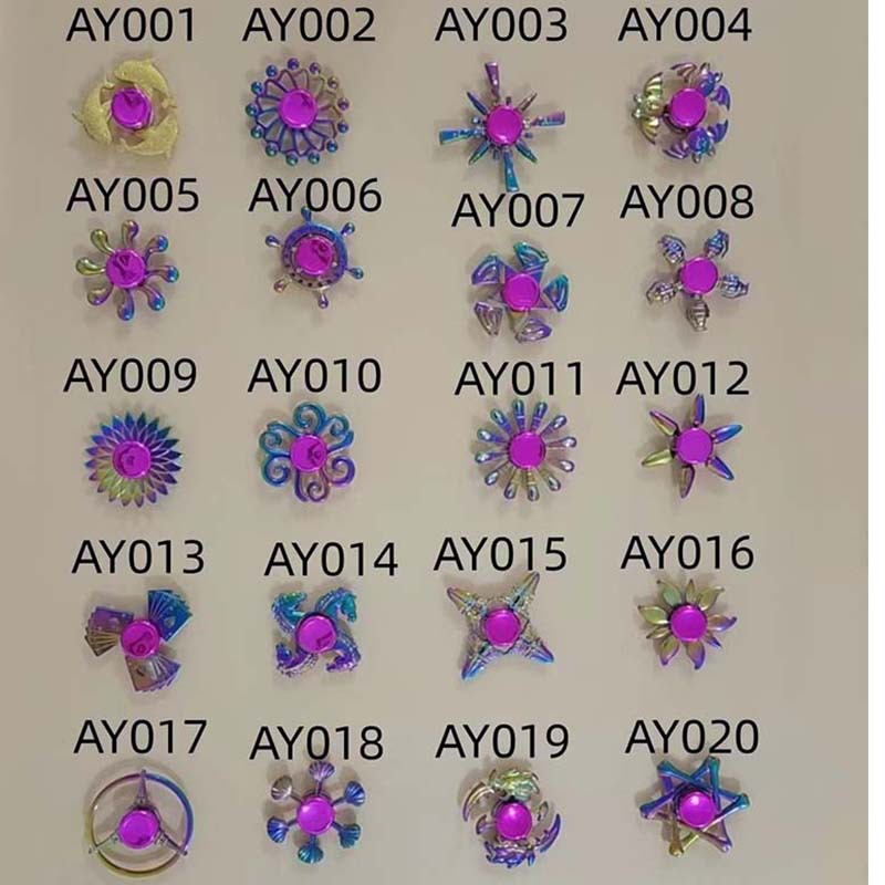 Black Technology Colorful Alloy Gyroscope Boxed Mini Whirlwind Fingertip Metal Spinning Finger Toy for Boys