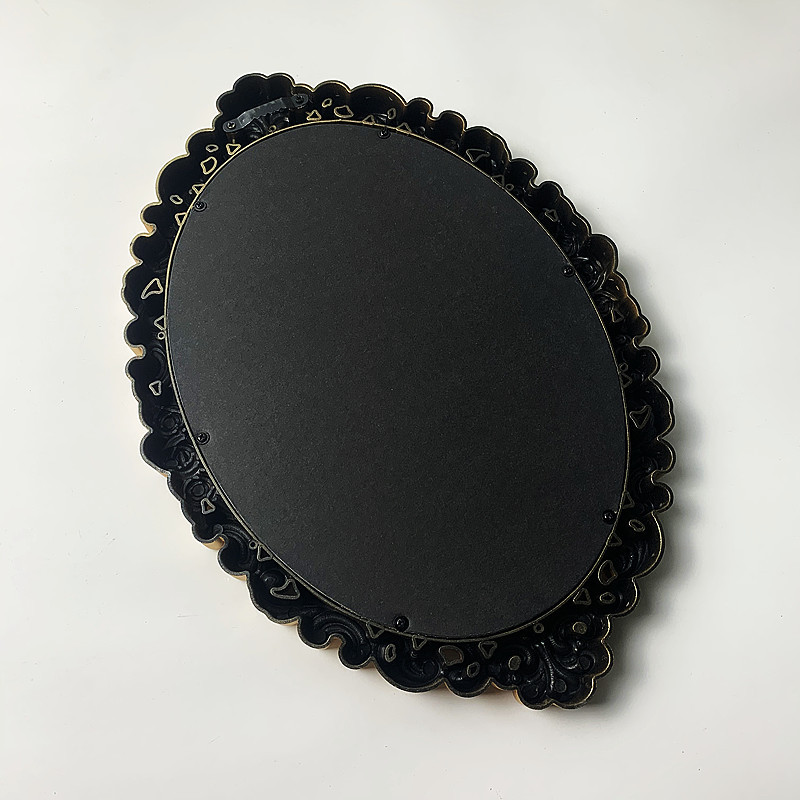 Factory direct supply new products listed background porch decorative mirror cosmetics shooting props plastic spray gold Amazon