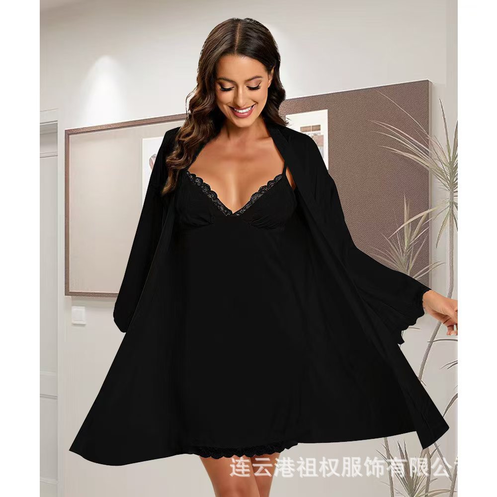 Ice Silk Pajamas for Women, Thin Two-Piece Set with Straps, Sexy and Playful Loungewear, Amazon Wholesale, Silk Cross-Border Hot Sale