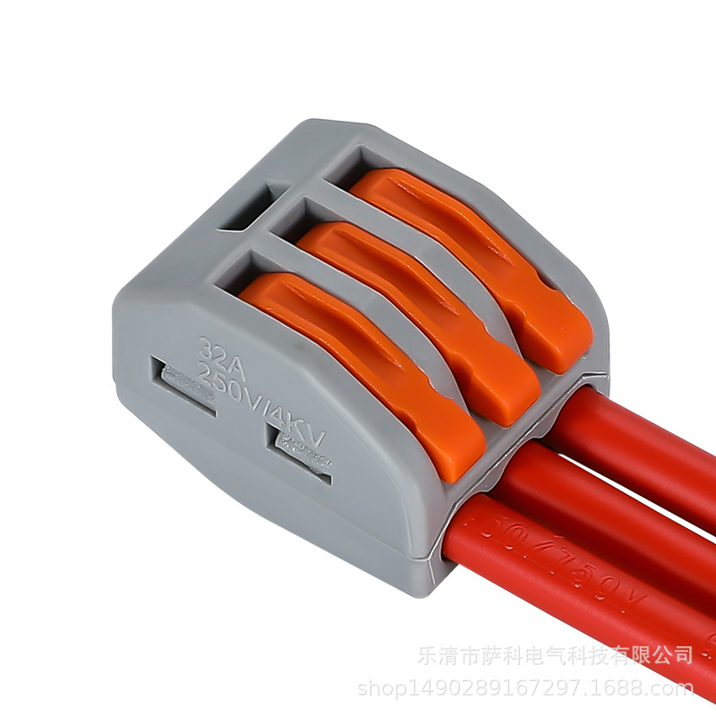 Pct-212 213 214 215 Quick Terminal Block Soft and Hard Wire Universal Wire Connector Press Terminal