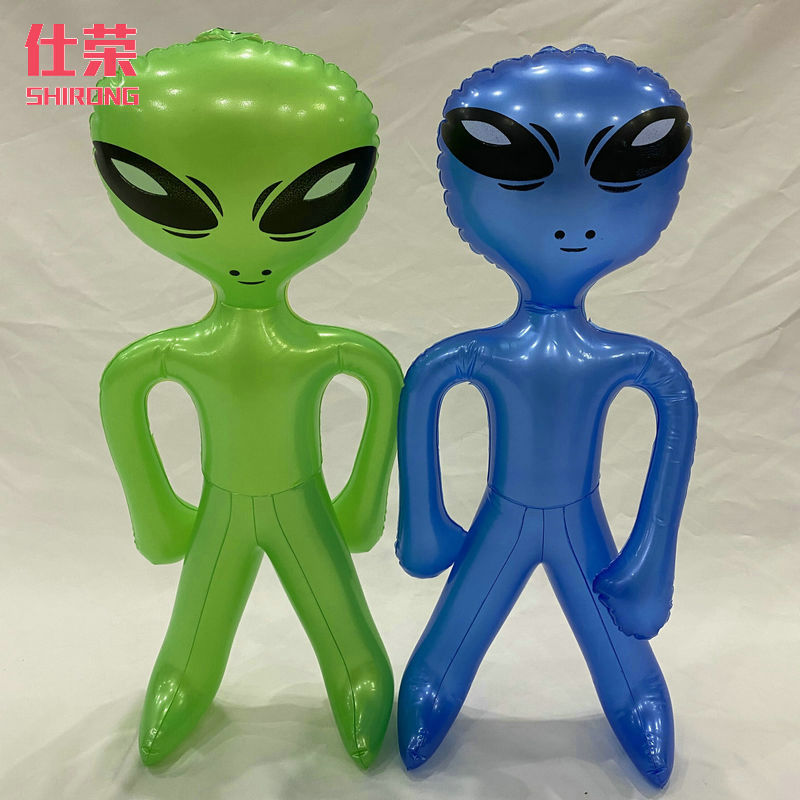 Inflatable Alien PVC Cartoon Doll Toy Children's Doll Inflatable Toy Pneumatic Model Printable LOGO