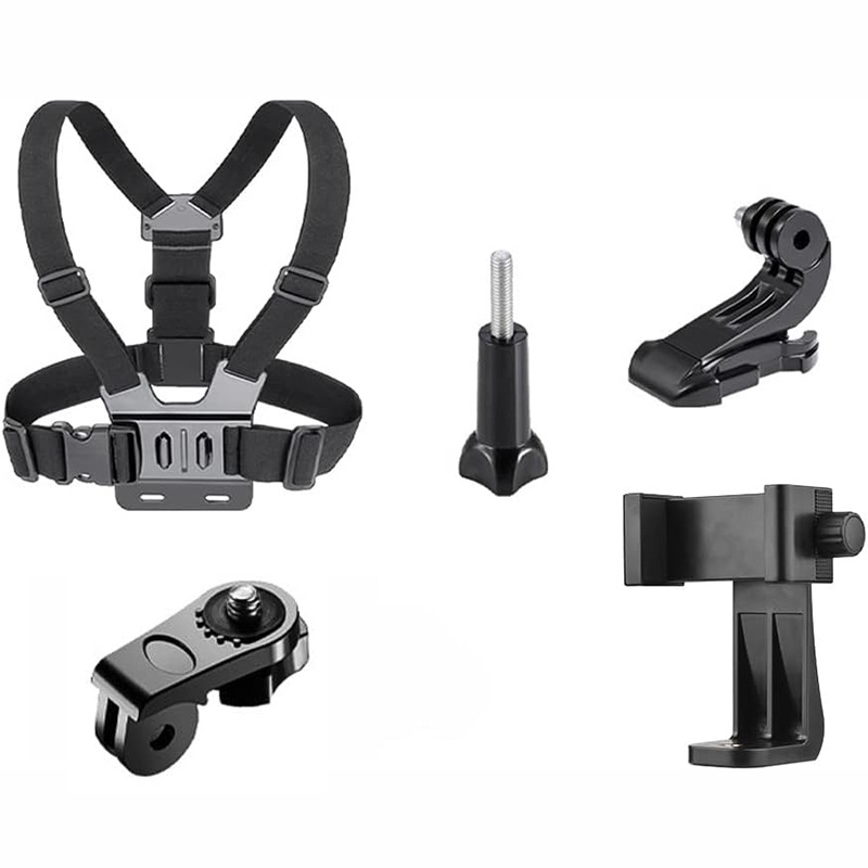 Cycling Shooting Fixed Set Dji gopro First Person Double Shoulder Chest with Bracket 360 Rotating Mobile Phone Holder