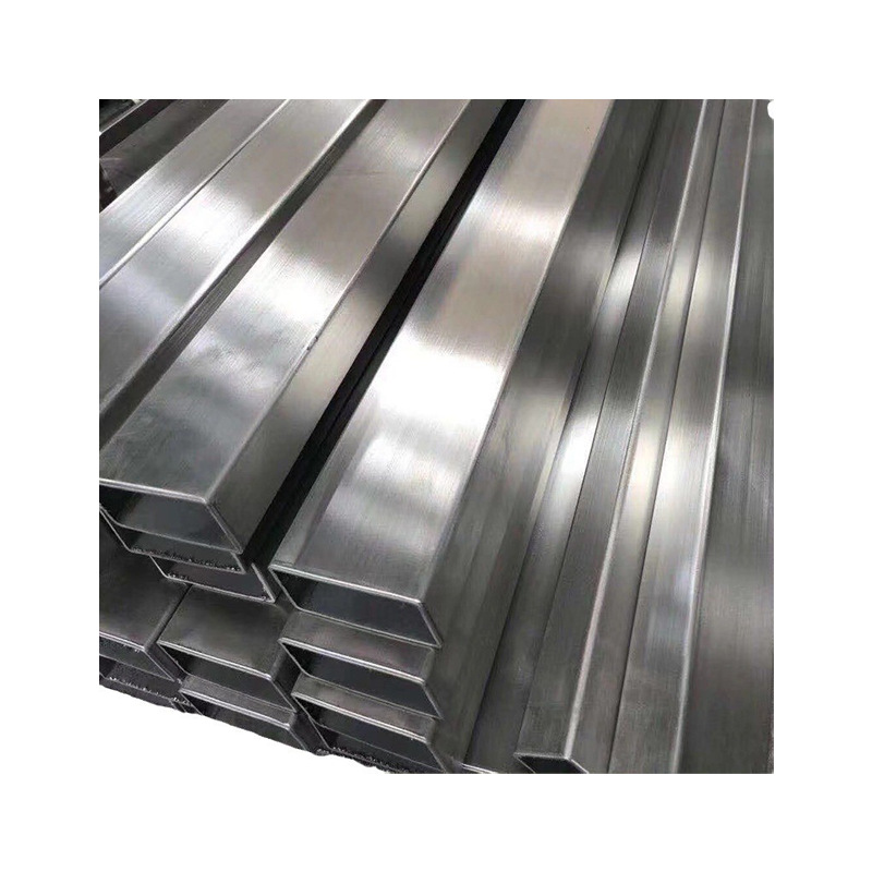 Stainless Steel Square Tube Brushed Mirror Finish 304 Stainless Steel Tube 201 Rectangular Tube Large Diameter Welded Thickened Hollow Tube