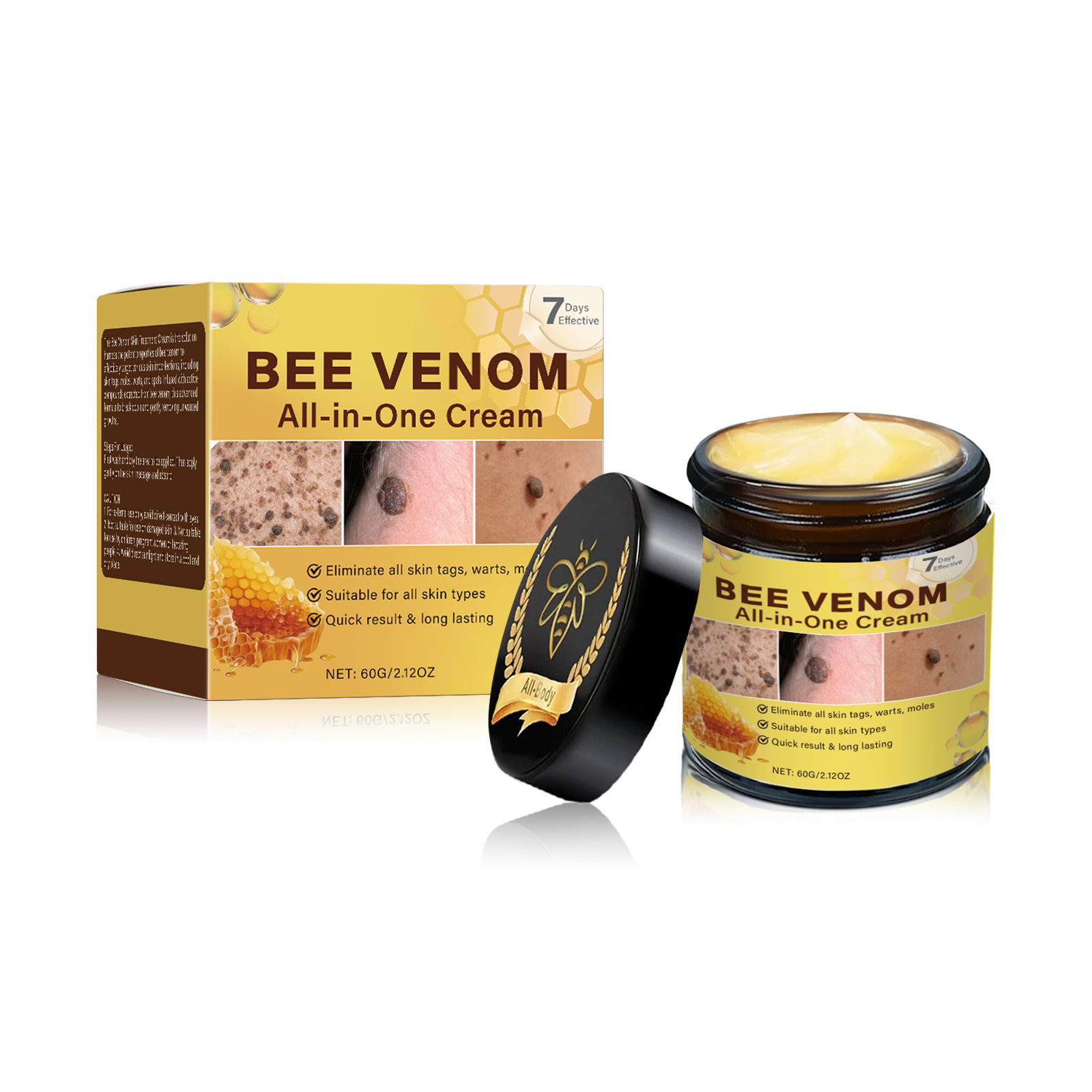Cross-border Hot Bee Venom Skin Care Cream Body Skin Cleansing Keyou Smooth Skin Bee Venom Care Cream