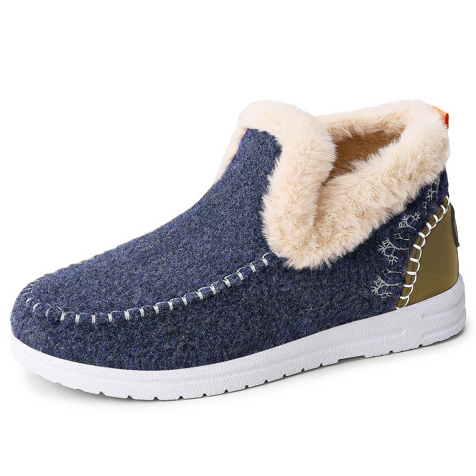 Shoes, Cotton Shoes, Winter New Cross-Border Women's Shoes, Velvet Thickened Snow Boots, One-Leg Short Boots, Fashionable Warm Cotton Boots