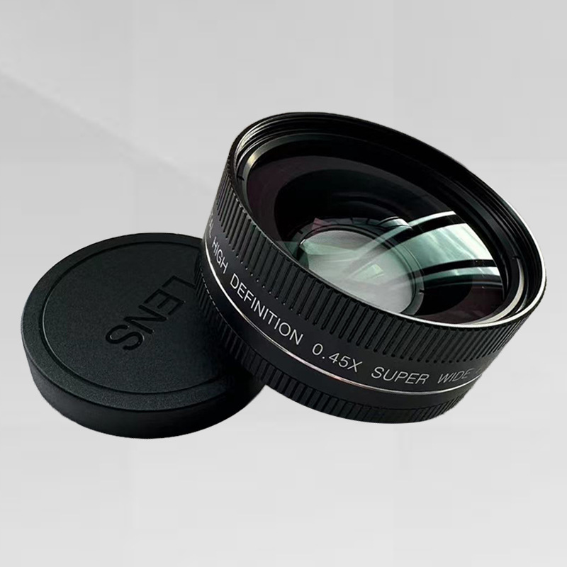 52мм интерфейс 0.45 алюминиевый корпус, профессиональный объектив, широкоугольный макро 2-в-1, угол обзора 120 градусов