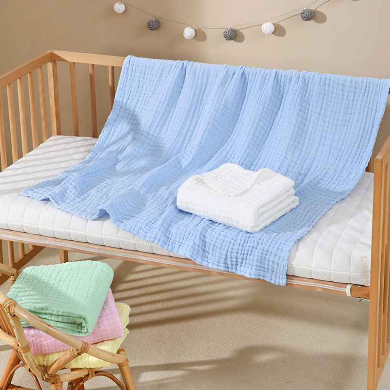 Six-layer gauze bubble quilt plain soft absorbent baby wrap towel quilt wholesale baby blanket air conditioning quilt